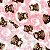TECIDO MICROSOFT PETTENATI ESTAMPADO | 1m X 1,63m | URSINHO ROSA 03385G - Imagem 4