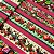 TRICOLINE DIGITAL ESTAMPADA BARRADA | 0,50cm X 1,50m - 100% ALGODÃO | FRUTAS VERMELHAS - Imagem 1