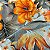 TECIDO GORGURINHO MISTO | 2,20m | FLORAL LARANJA 02116002A - Imagem 3