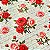 TRICOLINE BAHAMAS ESTAMPADO PREMIUM | 1,50m - 100% Algodão | Cartas de Rosas Des: 9050 V292 - Imagem 2