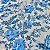 TECIDO TULE COM GLITTER 3D | 1,40m | AZUL SERENITY - Imagem 3