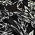 TECIDO CREPE MOUSSELINE | 1,50m - 100% Poliéster | Floral Preto - Imagem 4