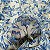 TECIDO CREPE MOUSSELINE | 1,50m - 100% Poliéster | Floral Azul - Imagem 3
