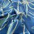 TECIDO VISCOSE | 1,50m - 100% Viscose | Folhas Azul - Imagem 3