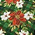 Tricoline Estampada Natalino | 0,50cm X 1,50m | Flores Natalinas Verde - Imagem 2