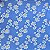 VISCOSE PREMIUM C/ POLIAMIDA | 1,55m - 81% Viscos 19% Polia | Floral Azul VR13 - Imagem 2