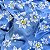 VISCOSE PREMIUM C/ POLIAMIDA | 1,55m - 81% Viscos 19% Polia | Floral Azul VR13 - Imagem 4