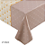 TOALHA DE MESA PLÁSTICO TÉRMICO | 1m X 1,37m | CONCHAS XADREZ BARRADO ZY-5963C - Imagem 1