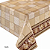 TOALHA DE MESA PLÁSTICO TÉRMICO | 1m X 1,37m | FLORAL/PATCHWORK BEGE 142A - Imagem 1