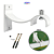 Suporte Para Cortina Grosso (28mm) Aluminio Perfil Invertido - Branco - Imagem 1