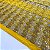 Tecido Crepe Bordado Indiano Brilho Paête | 1,47m - 100% Poliéster | Cor Amarelo 101 - Imagem 3
