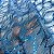 o Tule Glitter Arabesco Ondulado | 1,50m - 100% Poliamida | Azul Serenity - Imagem 3