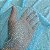 Tecido Tule com Glitter Mágico Holográfico | 1,50m - 100% Poliamida | Azul Bebê - Imagem 4