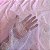 Tecido Tule com Glitter Mágico Holográfico | 1,50m - 100% Poliamida | Rosa Bebê - Imagem 3
