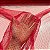 Tule Glitter Constelação Pontilhada - 1,50m - Vermelho - Imagem 3