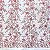 Tule Glitter Floral 3D Bordado - 100% Poliéster  1,30m 250g/m² - Rosa Bebê R0-5 - Imagem 3