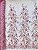 Tule Glitter Floral 3D Bordado - 100% Poliéster  1,30m 250g/m² - Rosa Bebê R0-5 - Imagem 4
