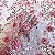 Tule Glitter Floral 3D Bordado - 100% Poliéster  1,30m 250g/m² - Rosa Bebê R0-5 - Imagem 1