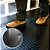 PISO LAMINADO MOEDA - 0,50cm X 1,20m 100% PVC - PRETO - Imagem 1