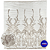 Tecido Renda Tule Bordado Com Pedraria Premium - 1,20m - Bege 9230-06 - Imagem 2