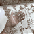 Tecido Renda Tule Bordado Com Pedraria Premium - 1,20m - Seonh Ouro 7223-02 - Imagem 3