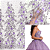 Tule Glitter Floral 3D Bordado - 100% Poliéster  1,30m 250g/m² - Roxo Lilas RX-5 - Imagem 6