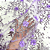 Tule Glitter Floral 3D Bordado - 100% Poliéster  1,30m 250g/m² - Roxo Lilas RX-5 - Imagem 3