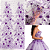 Tule Glitter Floral 3D Bordado - 100% Poliéster  1,30m 250g/m² - Roxo RX-3 - Imagem 6