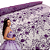 Tule Glitter Floral 3D Bordado - 100% Poliéster  1,30m 250g/m² - Roxo RX-3 - Imagem 2