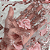Tule Glitter Floral 3D Bordado - 100% Poliéster  1,30m 250g/m² - Rosa Bebê R0-9 D#12 - Imagem 4