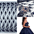 Tule Glitter Floral 3D Bordado - 100% Poliamida 1,40m 250g/m² - Azul Marinho - Imagem 5