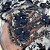 Tule Glitter Floral 3D Bordado - 100% Poliamida 1,40m 250g/m² - Azul Marinho - Imagem 4