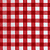 Tecido Xadrez de Poliéster | 1,40m - 1cm x 1cm | Vermelho - Imagem 1