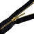 Zíper de Metal nº 5 Dourado Autotravante 18cm – Preto 310 - Imagem 3