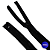 Zíper de Nylon Fino com Reforço 45cm – 100% Poliéster - Preto 310 - Imagem 1