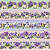 Tricoline Barrada Digital 10 Barrados E2 - 100% Algodão 0,55cm X 1,50m - Violetas 3463 - Imagem 3