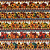 Tricoline Barrada Digital 10 Barrados E2 - 100% Algodão 0,55cm X 1,50m - Girassol e Abóboras 3978 - Imagem 2
