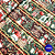 Tricoline Barrada Digital 10 Barrados E2 - 100% Algodão 0,55cm X 1,50m - Noite De Natal 4212 - Imagem 1