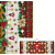 Tecido Oxford Estampado Natalino Gotas de Estrela 1m X 1,47 - Flores Douradas e Xadrez 031 - Imagem 1