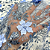 Tule Glitter Floral 3D Bordado LULU - 100% Poliéster 1,30m 250g/m² - Azul Serenity AZ-8 - Imagem 4