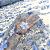 Tule Glitter Floral 3D Bordado LULU - 100% Poliéster 1,30m 250g/m² - Azul Serenity AZ-8 - Imagem 3