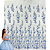 Tule Glitter Floral 3D Bordado LULU - 100% Poliéster 1,30m 250g/m² - Azul Serenity AZ-8 - Imagem 2