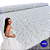Tule Glitter Floral 3D Bordado LULU - 100% Poliéster  1,30m 250g/m² - Branco BR-1 - Imagem 1