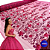 Tule Glitter Floral 3D Bordado LULU - 100% Poliéster  1,30m 250g/m² - Rosa Pink Ro-3 - Imagem 1