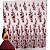 Tule Glitter Floral 3D Bordado LULU - 100% Poliéster  1,30m 250g/m² - Marsala VM-2 - Imagem 3