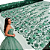 Tule Glitter Floral 3D Bordado LULU - 100% Poliéster  1,30m 250g/m² - Verde Esmeralda VD-15 - Imagem 2