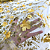Tule Glitter Floral 3D Bordado LULU - 100% Poliéster  1,30m 250g/m² - Dourado AM-3 - Imagem 6