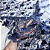 Tule Glitter Floral 3D Bordado LULU - 100% Poliéster  1,30m 250g/m² - Azul Marinho AZ-19 - Imagem 4