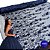 Tule Glitter Floral 3D Bordado LULU - 100% Poliéster  1,30m 250g/m² - Azul Marinho AZ-19 - Imagem 3