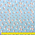 Tecido Oxfordine Estampado Floral digital - 1,50m - Azul - Imagem 3